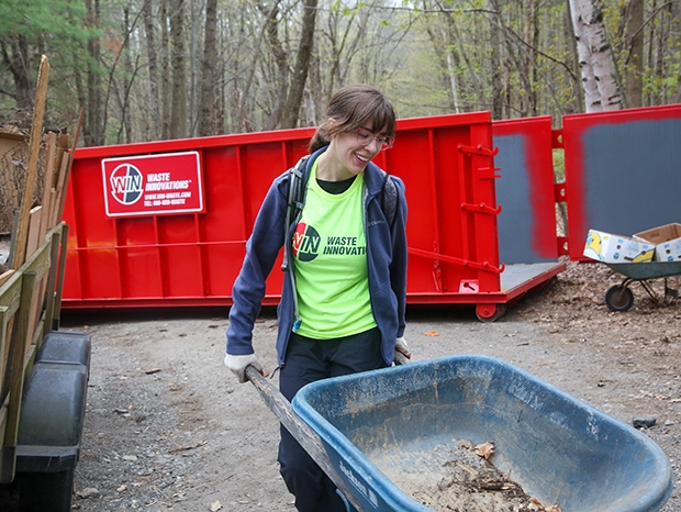 WIN volunteers at the 2023 Earth Day cleanup event with Worcester REC in Worcester, MA