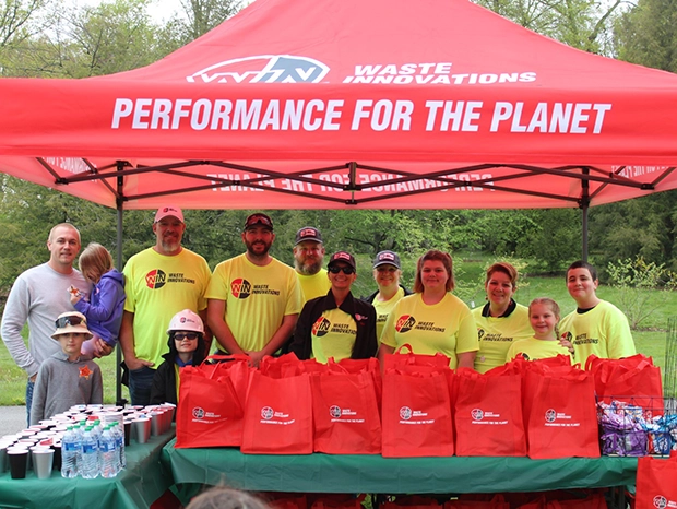 WIN volunteers at the 2023 Earth Day cleanup event at the Arbor Day Festival with Dawes Arboretum in Newark, OH